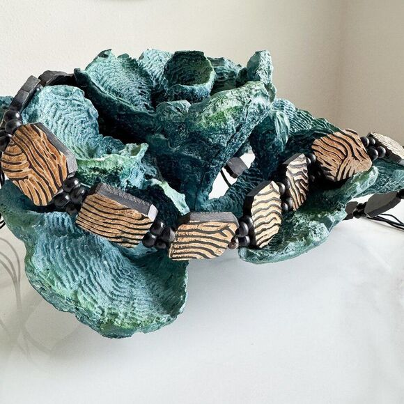 Accessories - Vintage 90s Wood Square Tie Belt – Boho Style